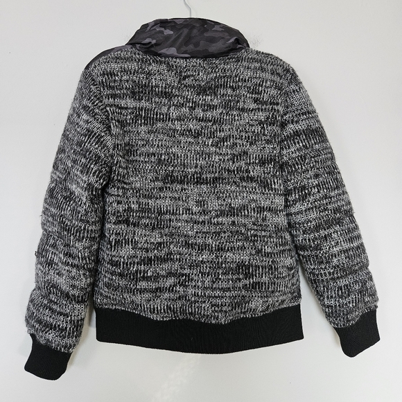 Issey Miyake Tete Homme Black On camo puffer gray sweater jacket size M - Picture 9 of 9